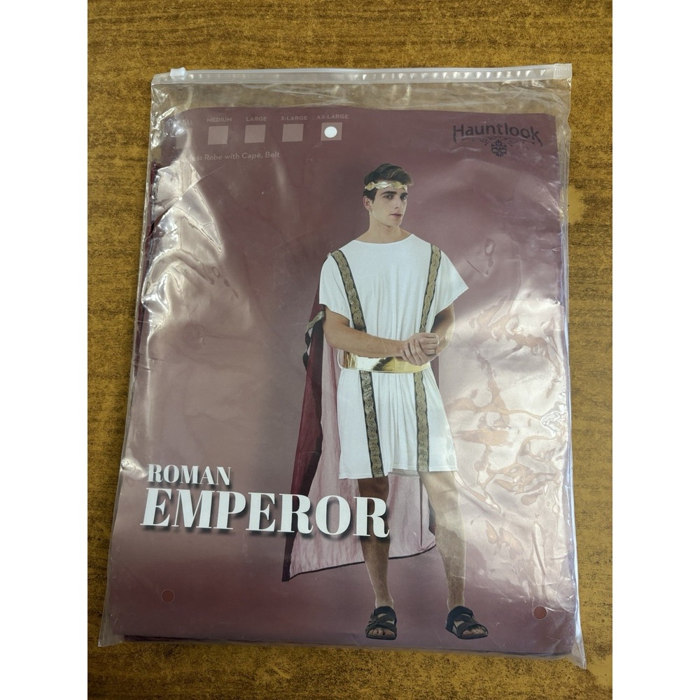 Hauntlook Roman Emperor Adult‎ Men's Costume Halloween Cosplay Size XXL 2X